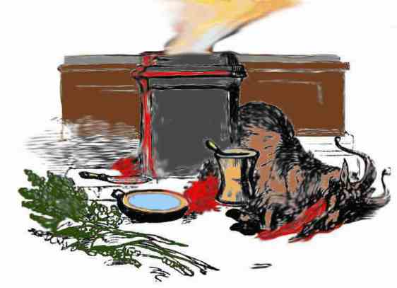 blood altar animal sacrifice