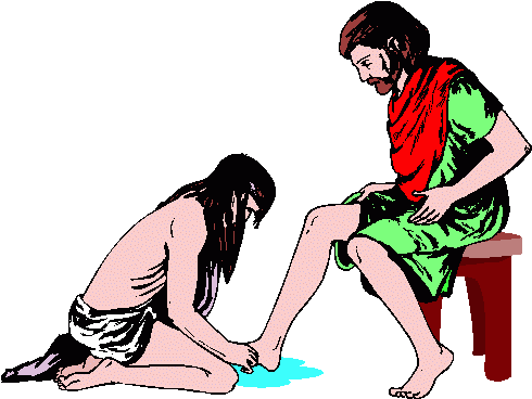 jesus kneeling